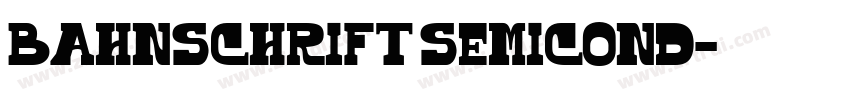 Bahnschrift SemiCond字体转换